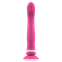INTENSE Michelangelo Vibrator Dildo aus rosa Silikon mit Saugnapf