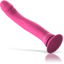 INTENSE Michelangelo Vibrator Dildo aus rosa Silikon mit Saugnapf