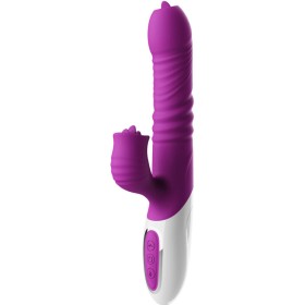 ARMONY - Vibrator & Thrusting Doppelzunge mit Wärmeeffekt, Violett