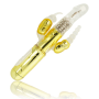OHMAMA - Multifunktionaler Vibrator Golden mit Doppel-Rabbit
