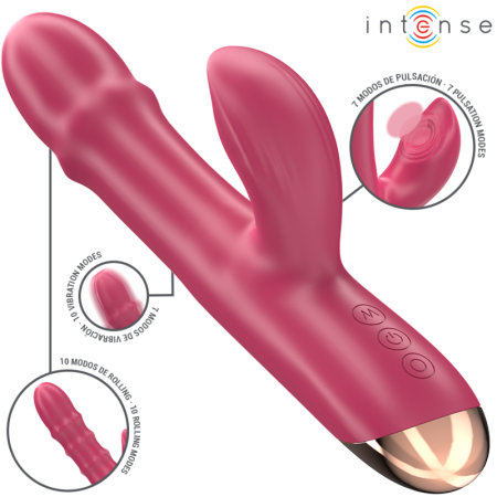 INTENSE - CHLOE Multifunktionaler 3-in-1 Vibrator Rot