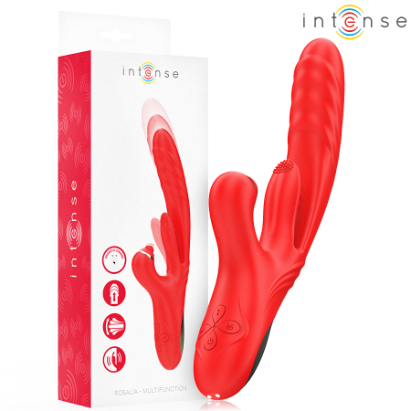 INTENSE - ROSALIA Multifunktionaler 3-in-1 Vibrator in Rot