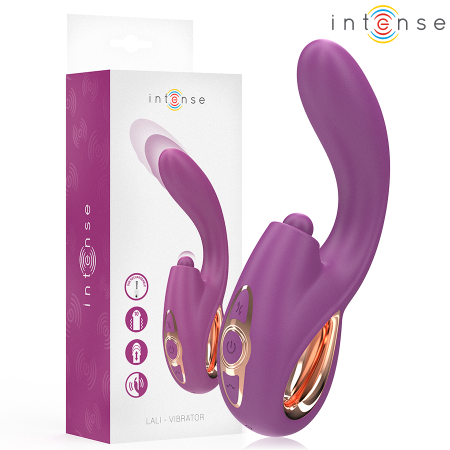INTENSE - LALI G-Punkt Vibrator mit Multifunktion: Stimulation, Stoß & Vibration, Lila