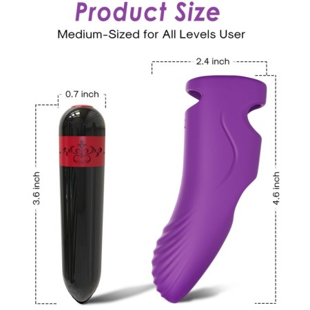 ARMONY - AURORA Vibrator Finger Violett aus medizinischem Silikon