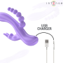 INTENSE - MIKO Dreifach Vibrator Rabbit mit Analstimulator, 7 Vibrationsmodi, Lila