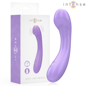 INTENSE - BECKY 19 cm Vibrator mit Heizfunktion und 7 Vibrationsmodi, Lila