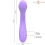 INTENSE - BECKY 19 cm Vibrator mit Heizfunktion und 7 Vibrationsmodi, Lila