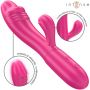 INTENSE - IVY Flexibler Vibrator mit 10 Vibrationsmodi und stimulierender Zunge, Rosa