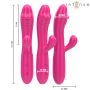 INTENSE - IVY Flexibler Vibrator mit 10 Vibrationsmodi und stimulierender Zunge, Rosa