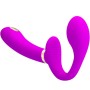 PRETTY LOVE Thunderbird Doppelt Strap-On Vibrator mit Fernbedienung, Lila