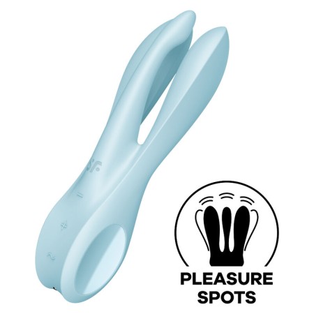 SATISFYER - THREESOME 1 Vibrator Blau mit 3 Motoren
