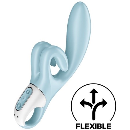 SATISFYER TOUCH ME Rabbit Vibrator Blau – Duale Stimulation mit 3 Motoren