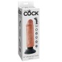 KING COCK - Vibrator Dildo 15,24 cm Naturfarben