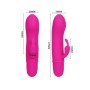 Pretty Love Flirtation Vibrator mit Rabbit Caesar, lila, 10 Vibrationsmodi