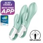 SATISFYER Air Pump Bunny 5+ Vibrator mit App, aufblasbar, grün