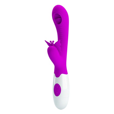 PRETTY LOVE - MOTH LICKING & VIBRATING LILA Vibrator mit 12 Vibrationsfunktionen