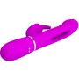 PRETTY LOVE Kampas Rabbit 3-in-1 Multifunktionsvibrator mit Zunge Fuchsia