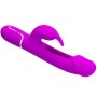PRETTY LOVE Kampas Rabbit 3-in-1 Multifunktionsvibrator mit Zunge Fuchsia