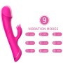 ARMONY Rabbit Vibrator aus Silikon in Fuchsia – 2x9 Vibrationsmodi, wasserdicht, USB wiederaufladbar