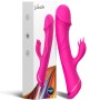 ARMONY Rabbit Vibrator aus Silikon in Fuchsia – 2x9 Vibrationsmodi, wasserdicht, USB wiederaufladbar