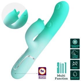 PRETTY LOVE - GIGI Multifunktions Rabbit Vibrator Aqua Grün
