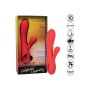 CalExotics Palisades Passion Red - Erwärmbarer Rabbit Vibrator mit Oszillationsstimulator