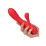 CalExotics Palisades Passion Red - Erwärmbarer Rabbit Vibrator mit Oszillationsstimulator
