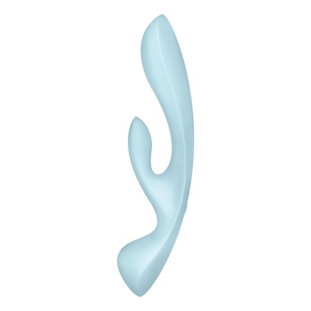 SATISFYER - TRIPLE OH Hybrid Vibrator Blau mit 3 starken Motoren