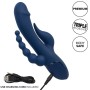 CalExotics Triple Orgasmo Vibrator – Blau, Leistungsstarker 3-in-1 Massagestab