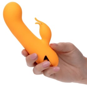 CalExotics Montecito Muse Rabbit Vibrator Orange – Dualstimulator mit automatischer Aufblasfunktion