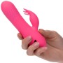 CALEXOTICS Sacramento Sweetie Rabbit Vibrator Pink – Dualer, wasserdichter Silikonstimulator