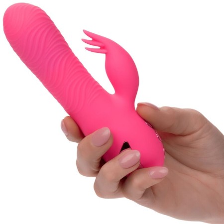 CALEXOTICS Sacramento Sweetie Rabbit Vibrator Pink – Dualer, wasserdichter Silikonstimulator