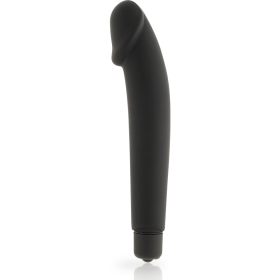 DOLCE VITA Realistischer schwarzer Silikon-Vibrator