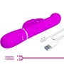 PRETTY LOVE Coale Rabbit Vibrator mit Perlen, Violett
