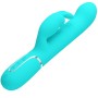 PRETTY LOVE Coale Rabbit Vibrator mit Perlen in Aqua Grün