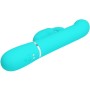 PRETTY LOVE Coale Rabbit Vibrator mit Perlen in Aqua Grün