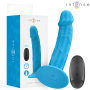 INTENSE - PHOEBE Realistischer Vibrator mit 10 Vibrationsmodi, Blau, Fernbedienung