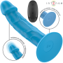 INTENSE - PHOEBE Realistischer Vibrator mit 10 Vibrationsmodi, Blau, Fernbedienung