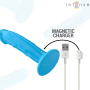 INTENSE - PHOEBE Realistischer Vibrator mit 10 Vibrationsmodi, Blau, Fernbedienung