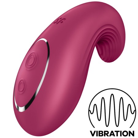 Satisfyer Dipping Delight Lay-On Vibrator Rot – Präzise Klitoris-Stimulation mit 12 Vibrationsprogrammen