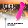 DOLCE VITA - Wiederaufladbarer Vibrator One Rosa mit 7 Geschwindigkeiten