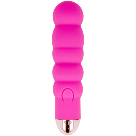 DOLCE VITA - Wiederaufladbarer Vibrator Six Rosa mit 7 Vibrationsmodi