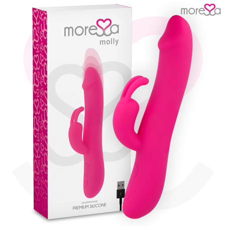 MORESSA Molly Premium Silikon Vibrator mit Up&Down Impuls und starker Vibration, wiederaufladbar