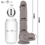MR INTENSE - Matt Realistischer Multifunktions-Dildo mit Vibration und Fernbedienung 22 cm - Ø 4 cm