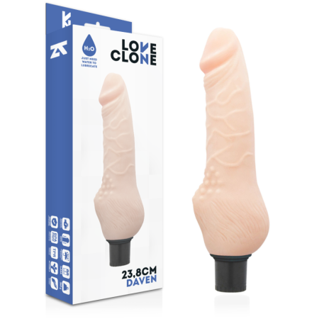 LOVECLONE - DAVEN realistisch vibrierender Selbstbefeuchtungs-Vibrator 23,8 cm