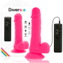DIVERSIA Realistischer Flexibler Vibrationsdildo Rosa 20,5 cm