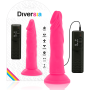 DIVERSIA Realistischer Flexibler Vibrationsdildo Pink 23 cm - Ø 4,3 cm