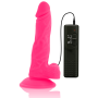 DIVERSIA Realistischer Flexibler Vibrationsdildo Pink 18 cm - Ø 4 cm