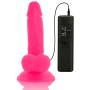 DIVERSIA Realistischer Flexibler Vibrationsdildo Rosa 17 cm