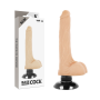 BASECOCK Realistischer Vibrator 2-in-1, 18,5 cm, hautfarben
